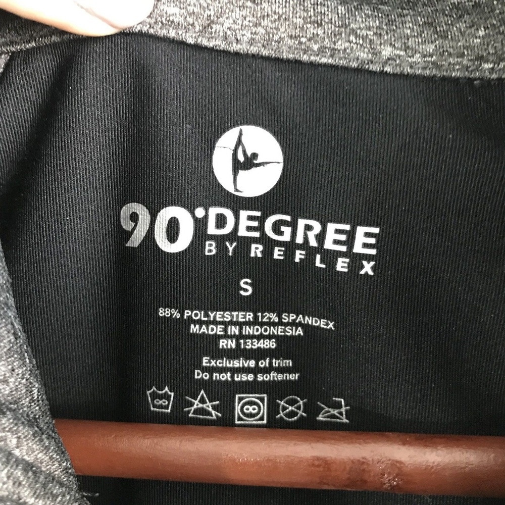 90 Degree / Reflex Gray Black Quarter Zip Pullover - Picture 4 of 6